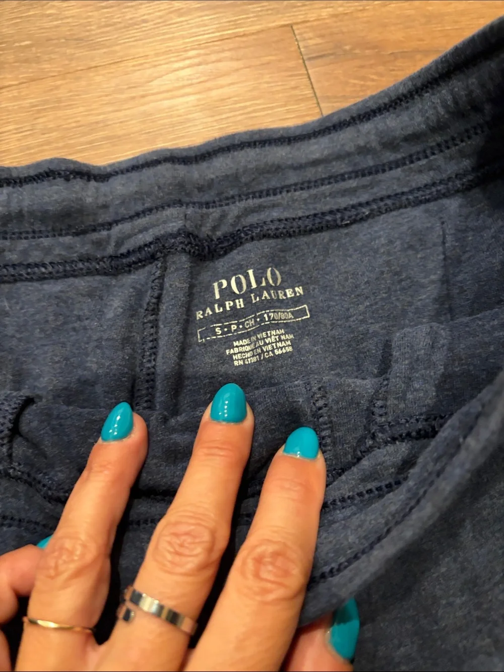 Ralph Lauren polo Navy Fleece Drawstring Jogger Pants small